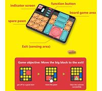 Jectse Plus de 500 Puzzles à Blocs Coulissants de Niveau Supérieur, Jeu d'apprentissage électronique, Casse-tête, Excellent Cadeau pour Les âges, Concept Mathématique, Design Rétro Portable, adapté