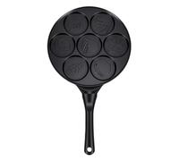 Jectse Poêle à Mini Pancakes avec 7 Formes de Dessins Animés, Alliage | Poêle à œufs antiadhésive, moule de petit déjeuner amusant pour enfants, plaque chauffante de 10,43 pouces
