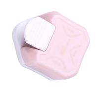 Jectse Poinçon Rond en Plastique Portable Avec Bord de Couteau en Métal, Petit et Compact pour l'artisanat, Les Photos, Les Cartes de Visite (PINK)