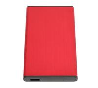 Jectse Portable 2.5 -inch - Logement de Disque Dur avec Interface USB3.0, Indicateur D'état LED, Bouche et Jeu pour Les Amateurs de Technologie et Les Professionnels (Rouge)