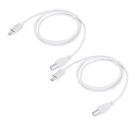 Jectse Portable 2PCS V8 Ligne de Connexion électrique Piano Micro-USB-USB-Type Type de Type pour Clavier MIDI, Support de Microphone Soft Wire Construction Longue Durée 1M Longueur Adaptée à PHA,