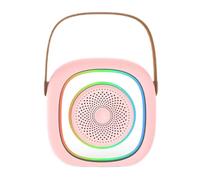 Jectse Portable -Spein-karaoké avec Microphone sans Fil pour la Fête de la Famille, Machine à karaoké pour Adultes, d'anniversaire Idéal (Pink)