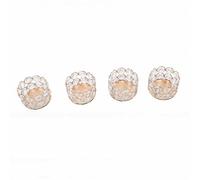 Jectse Porte-Bougies en Cristal, Support de Bougie en Métal avec Motif