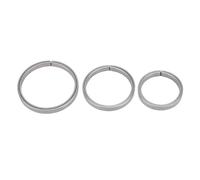 Jectse Porte-Clés Légers en Ti, Boucle de Porte-Clés à Poussée Latérale Plate, Ensemble D'organisation D'anneaux de Robustes pour Clés de Maison de Voiture, Clés USB, Accessoires Artisanaux