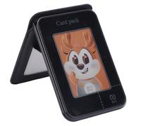 Jectse Portefeuille de Portefeuille de Cartes Magnétiques, Support de Portefeuille de Téléphone à écran à Encre NFC Universal Réglable avec écran de Couleur de 2,7 Pouces, Images de