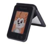 Jectse Portefeuille Magnétique, avec Support Réglable, Image DIY, Contrôle APP, Design Compact, pour écran 4 Couleurs de 2,7 Pouces. (Black)