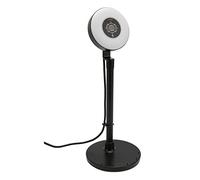 Jectse Poteau Rétractable, Webcam HD Autofocus avec Base Multifonctionnelle, Lumières Tricolores, Microphone USB intégré, pour Une Utilisation en Direct sur Le Web (Autofocus Noir)