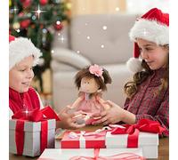 Jectse Poupée bébé avec Vêtements, Poupée de Chiffon Doux, D'affichage Parfaites pour la Décoration de la Maison, Design D'intérieur, 35 Cm Rose Elfe (avec Fleurs) (Rose2)