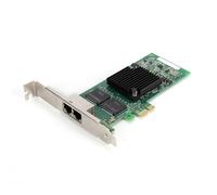 Jectse pour la Carte Réseau Gigabit à Double Port I350AM2, Carte Ethernet PCIe à Grande Vitesse pour Serveur/Centre de Données, Interface Plaquée Or [Internet Cafe]