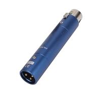 Jectse Préampli Micro en Ligne, Préamplificateur de Microphone Actif Dynamique à Gain de 28 DB avec Amplification sans Perte pour la Diffusion en Direct, Idéal pour L'enregistrement en (BLUE)