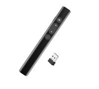Jectse Présentateur sans Fil 2,4 GHz avec Récepteur USB, Clicker Plug-and-Play, Télécommande de Présentation, Pointeur Rouge, Portée de Contrôle de 30 M pour Les Discours D'enseignement
