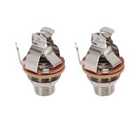 Jectse Prises de Sortie de Guitare, Prise Mono 1/4 Pouces 6,35 Mm, Prise de Sortie Multi-contacts pour Réduire les Problèmes de Relâchement et de Bourdonnement, Mise à Niveau de la de Guitare (SILVER)