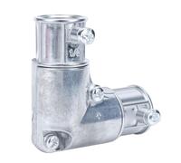 Jectse Raccord de Conduit 1/2" à 90 Degrés, Coude de Traction d'angle Intérieur, Couplage de Tube Métallique électrique, Connecteur de Conduit EMT pour Câblage de Boîte de Jonction