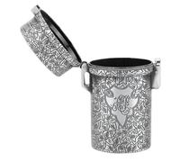 Jectse Récipient en Aluminium Hermétique Portable en Verre Légèrement scellé pour Voyager, Boîte à Mémoire Métallique étanche pour le Camping, Crochets de Pêche, Sucre et Plus (SILVER)