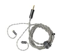 Jectse Remplacement du Câble des écouteurs à 2 Pin avec une qualité Sonore Supérieure et une Large compatibilité, Parfaite pour les Joueurs de Musique, la Couleur Métal/Gunmetal