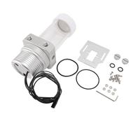 Jectse Réservoir de Pompe intégré PC, Réservoir de Pompe de Refroidissement par Eau 12V 18W, Filtre 30 Mailles 1100L/H G1/4 pour Système de Refroidissement par Eau d'ordinateur (Silver)