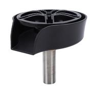 Jectse Rinceur de Verre d'évier, Nettoyeur de Tasse Rotatif à 360 Degrés, Lave-Verre d'évier de Cuisine Haute Pression avec Pistolet Pulvérisateur Extractible, Joint de Tuyau G9/16 Pouces Noir,