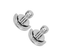 Jectse Robust en Acier Inoxydable -d Anneau D'arbre 1/4 Pouce Assemblage Mâle-trécateur pour la Libération Rapide de la Caméra, Pack de 2