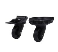 Jectse roulettes de Valise Silencieuses Durables et Silencieuses pour Un Voyage sans Effort pour la majorité des Valises Roues D'absorption des Chocs Muettes pour Les Voyageurs ABS Noir 2 Pièces