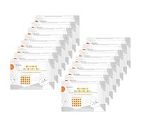 Jectse Sacs de Stérilisation Réutilisables pour Micro-ondes, Stérilisation Efficace à la Vapeur pour Biberons, Tire-lait, Anneaux de Dentition, Sucettes, 16 Sacs et 320 Utilisations au Total pour