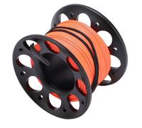 Jectse Scuba Diving Rolle Light Aviation Aluminium 15m Cable Double Crochet Ligne de Plongée Rouleau pour Les Opérations en Mer (Black)