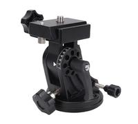 Jectse Siège de Réglage de la Latitude, Support de Télescope en Alliage D'aluminium avec Bouton de Réglage Fin pour Champ D'étoiles, 0 à 90 Degrés, Interface de Base 3/8 Pouces (Black)