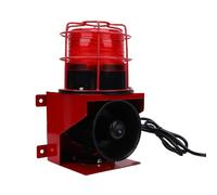 Jectse Sirène Sonore et Lumineuse Industrielle, Lumière Stroboscopique LED D'alarme Forte de 120 DB avec étanchéité IP55 pour L'exploitation Minière de Chantier de Construction de Quai (Prise UE)