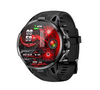 Jectse Smart Watch pour Les Femmes Hommes, BT Smartwatch, Support de Carte Nano SIM, Surveillance de la santé et Tracker de Fitness, écran Tactile Dynamique de 1,75 Pouce, pour iOS. (Black)