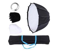 Jectse Softbox 90 Cm 35,4 Pouces Softbox Studio Pliable à Dégagement Rapide avec Double Couche de Diffusion et Grille en Nid d'abeille à 45 ° pour la Photographie en Studio,