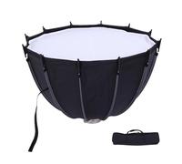 Jectse Softbox Parabolique de 65 Cm pour Studio D'éclairage de Photographie avec Une Seule Pression Pliable à Double Diffusion pour L'enregistrement Vidéo de Portraits