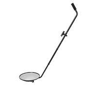 Jectse Sous Miroir D'inspection de Voiture, Miroir de Recherche Convexe de 30 Cm de Diamètre avec Poignée Télescopique Réglable, Angle Réglable Sous Vérification de la Voiture avec 3