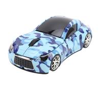 Jectse Sport Car Shape Computer Souris, 2,4 GHz Wireless Mouse avec Récepteur USB, 1600 DPI Sensor Optique Accessoires de Bureau pour PC pour L'Ordinateur Portable pour Ordinateur (Blue)
