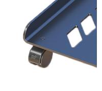 Jectse STANDEMENT DE LA Mouvement MÉTABLE Metal BURANT 360-DEGREE Lockable Anti-Statique Facile À Nettoyer pour PC Tower Home Office (Frein de Roue Universel épaissi en Acier de 1,2)