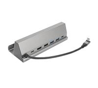 Jectse Station d'accueil 7 en 1 avec PD et 4K HD, USB3.0, Port RJ45, Charge Rapide, Multiport USB, Alliage D'aluminium, pour OS X, (Gris)