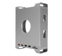Jectse Station D'amarrage pour OS X M4, Support en Aluminium et Hub, 9 + 1 en 1 USB3.2 Gen2 10 Gops Stand de Docker de Transfert Rapide avec Enceinte SSD NVME 8TB M.2, 4K60Hz M.2