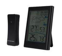 Jectse Station Météorologique sans Fil avec Grand écran LCD, Hygromètre à Thermomètre Numérique pour la Température Intérieure et Extérieure, humidité, Prédictions Météorologiques,