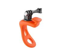 Jectse Support de Caméra Flexible à 360 Degrés, Sangle en Silicone avec Rotation à 360°, Inclinaison à 180°, Amortissement des Vibrations pour Vélos, Motos, Voyages en Plein Air (Orange)