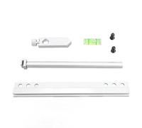 Jectse Support de Carte Graphique, Support de GPU Réglable et Robuste en Alliage d'aluminium pour Ventilateur de 8,5 Cm, 10,5 Cm, 12,5 Cm pour Boîtier MATX (Silver)