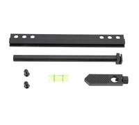 Jectse Support de Carte Graphique, Support de GPU Réglable et Robuste en Alliage d'aluminium pour Ventilateur de 8,5 Cm, 10,5 Cm, 12,5 Cm pour Boîtier MATX (Black)