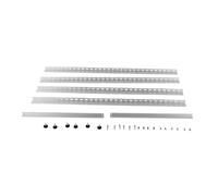 Jectse Support de Montage de Panneau Solaire Réglable, 2 Ensembles de Support de Panneau Solaire Triangulaire de 45 Pouces pour Sol Mural de Toit de Bateau de Camping-Car