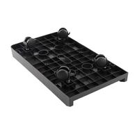Jectse Support de Plancher de L'ordinateur Stable Bord Sûr Grande capacité de Charge PC Tower Stand Black (Roue Universelle)