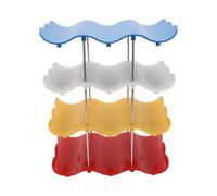 Jectse Support de Rangement de Bouteilles d'eau Empilable, 4 Niveaux | avec affichage ouvert, pour comptoir de cuisine, armoire, porte-bouteille de vin, organisation de camping-car