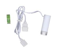 Jectse Support de Suspension de Carte Vidéo, Hauteur Réglable, Support de GPU ARGB 5V, 3 Broches Magnétique pour Boîtier PC (Blanc argenté)