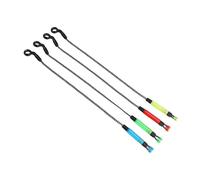 Jectse Système D'alarme de Pêche électronique Outil de Détection de Morsure de Poisson Durable pour la Pêche à la Carpe Européenne Compact Opération Facile ABS Acier Inoxydable Rouge+Jaune+Bleu+Vert