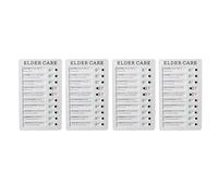 Jectse Tableau de Checklist 4 Pièces Réutilisable DIY Graphique de