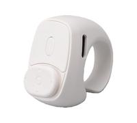 Jectse Télécommande à Bague Défilante pour Vidéos Courtes Paysage Portrait, Scroller sans Fil au Bout du Doigt Cliqueur de Page pour Application Compatible avec Téléphone Tablette (White)