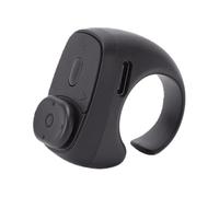Jectse Télécommande à Bague Défilante pour Vidéos Courtes Paysage Portrait, Scroller sans Fil au Bout du Doigt Cliqueur de Page pour Application Compatible avec Téléphone Tablette (Black)