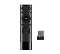 Jectse Télécommande sans Fil Air Mouse 2.4G, avec Gyroscope et Entrée Vocale, 16 Touches Plug and Play pour Projecteur TV Box