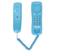 Jectse Téléphone Fixe, Téléphone à Domicile avec Une Fonction de Réduction de Pause Muette, Motif de Numérotation de la tonalité D'impulsion, Taille Plus Petite, Mur de Bureau (Blue)
