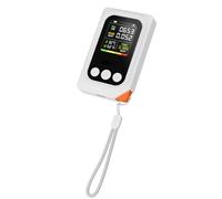 Jectse Testeur D'air à Réponse Rapide, Moniteur de qualité de L'air Portable 5 en 1, Détecte les COV, le CO2, la Température et l'humidité avec écran HD, Batterie Intégrée pour une (WHITE)